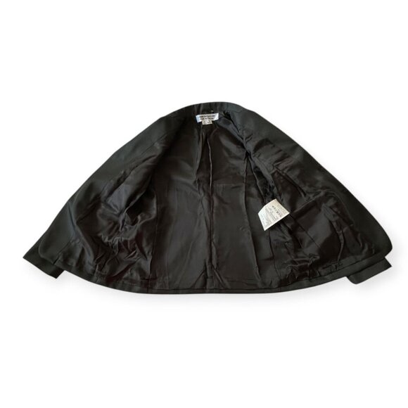 Comme des Garçons CDG Polyester Serge Thick Blazer Black, Size L, RN-J016 FW24 - Picture 8 of 16